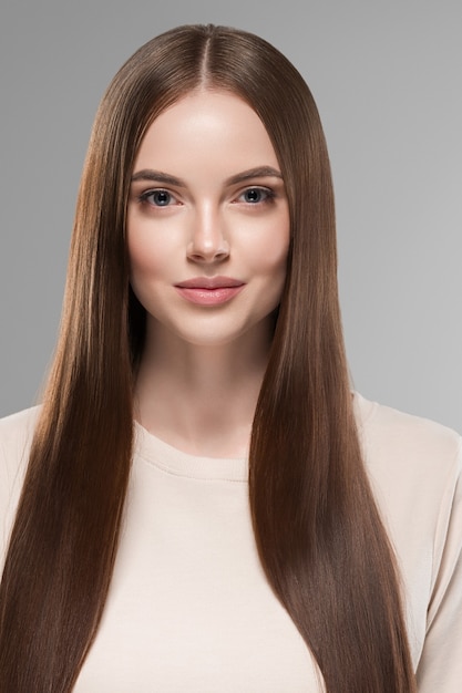 Premium Photo | Beautiful hair women brunette long hair beauty ...