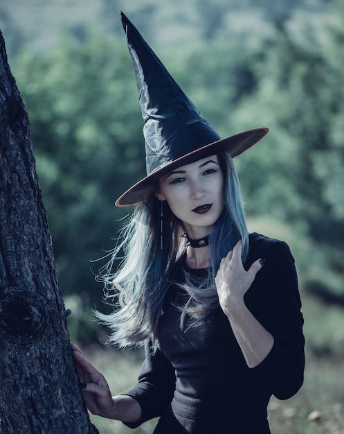 Premium Photo | Beautiful halloween witch