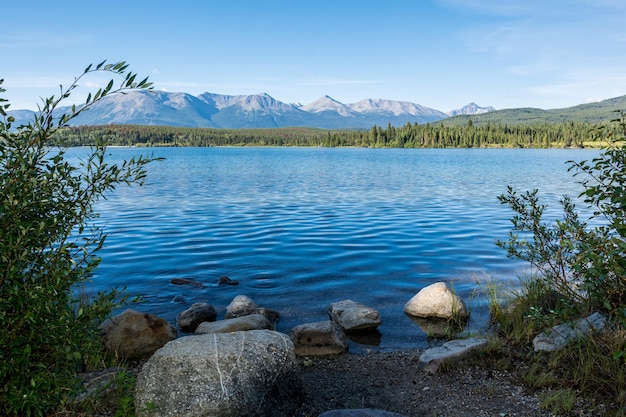 Premium Photo | A beautiful lake. clear water of a mountain lake ...