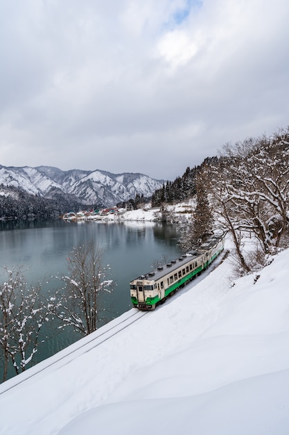 winter travel via jr tadami line