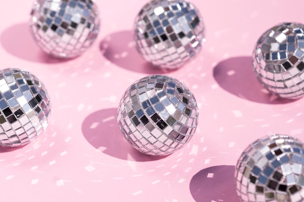 Free Photo | Beautiful new year concept with disco ball