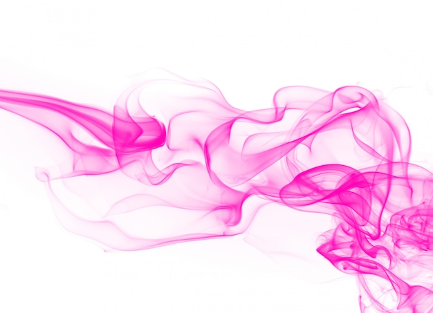 Premium Photo | Beautiful pink smoke abstract on white background