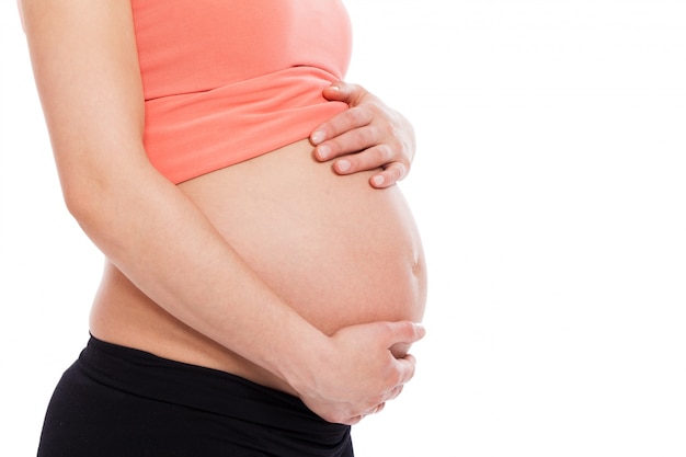Beautiful pregnant belly Free Photo