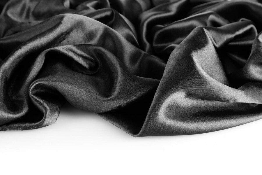 Premium Photo | Beautiful silk drape, isolated on white