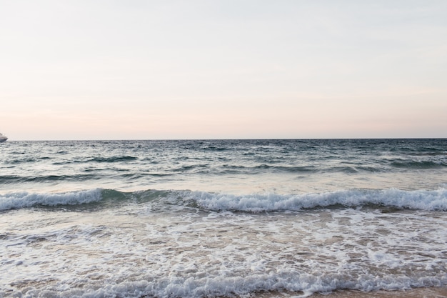 Premium Photo | Beautiful tropical beach and water view with blue sea ...