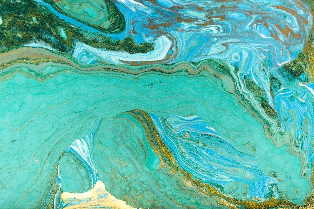 Premium Photo | Beautiful unique turquoise acrylic marble background