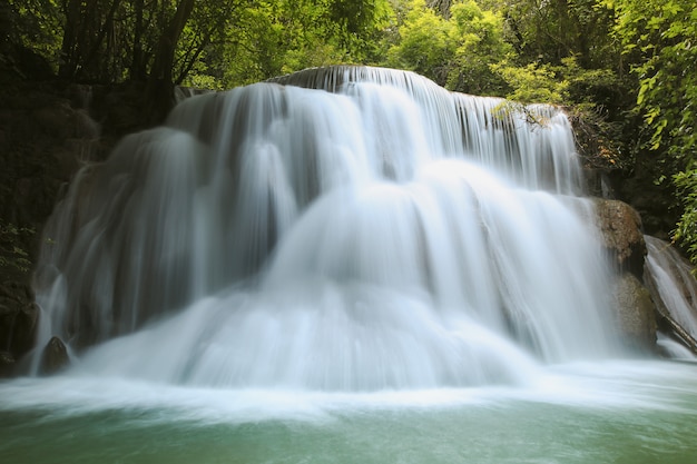 Premium Photo | Beautiful waterfall in srinakarin dam national park