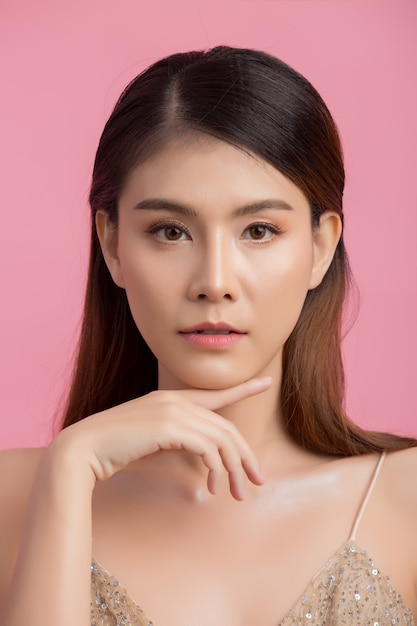 Beautiful woman face Free Photo