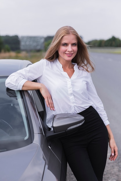 Free Photo | Beautiful Woman Posing For The Camera