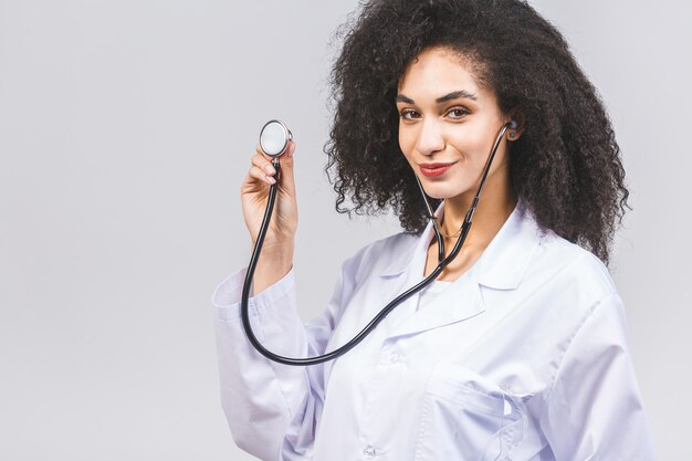 Premium Photo | Beautiful young african american doctor in uniform