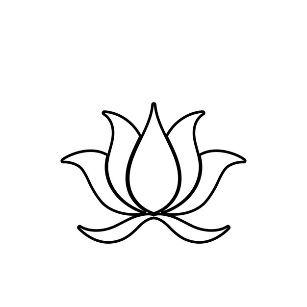 Premium Photo Beauty Vector Lotus Flowers Design Logo Template Icon