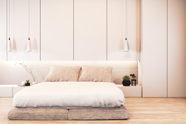 Bedroom Interior Design With Wall Deisgn Hidden Light On Floor