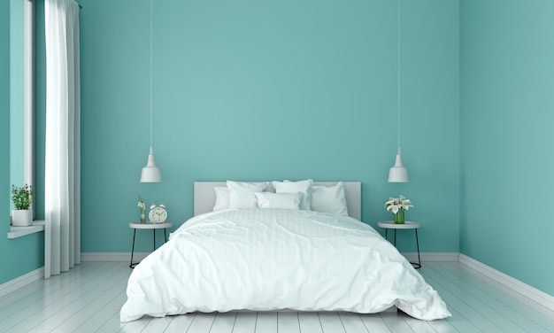 Download Premium Photo | Bedroom interior for mockup