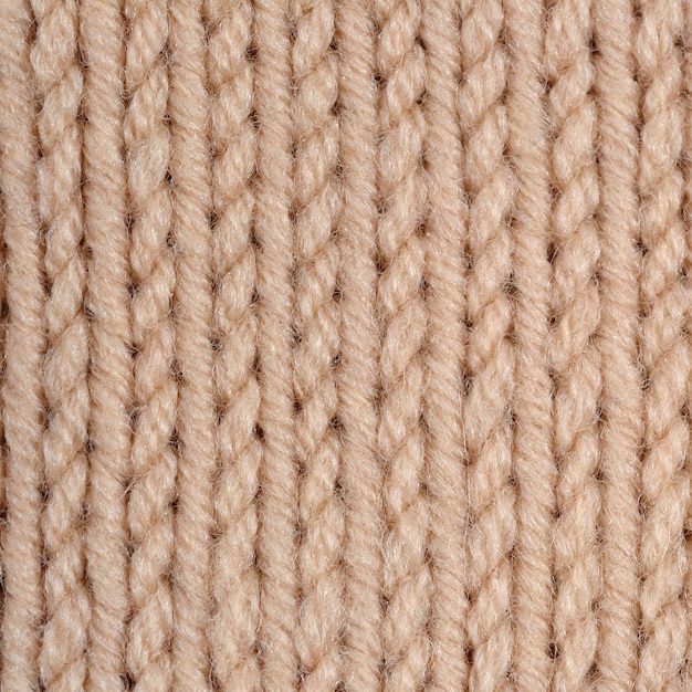 Premium Photo Beige Knitted Fabric Texture Background