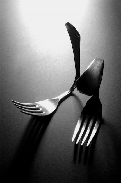 Premium Photo | Bent forks