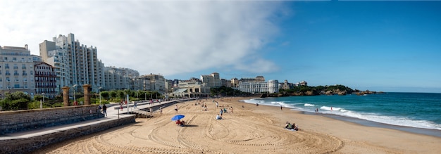 Biarritz Grande Plage Beach In Summer France Photo