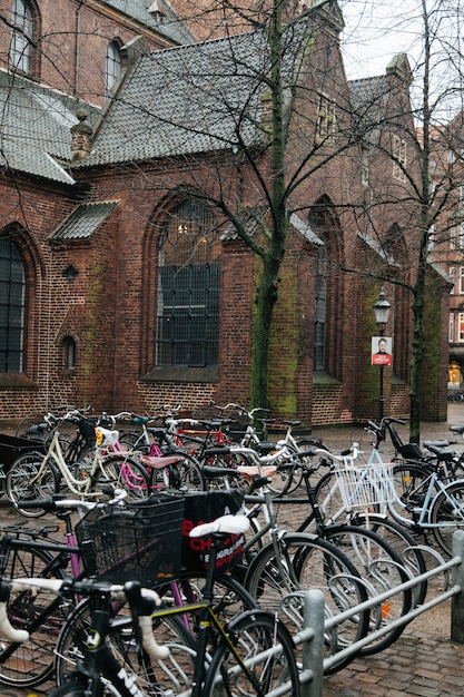 Free Photo - Bicycle Parking Against OlD Church 23 2147764413