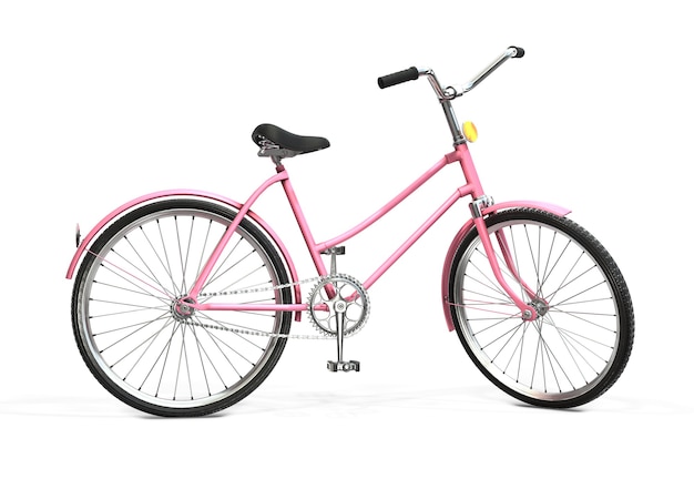 pink retro bike