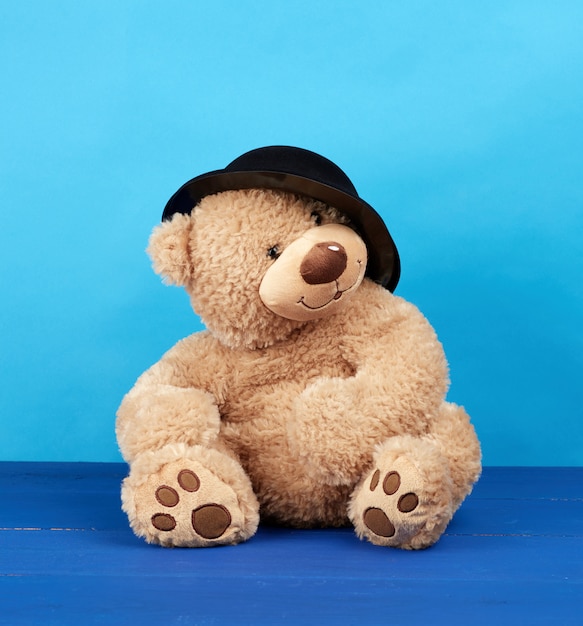 black and brown teddy bear