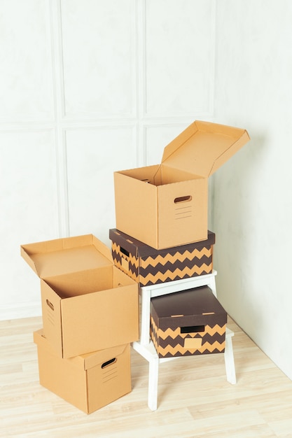 big cardboard storage boxes