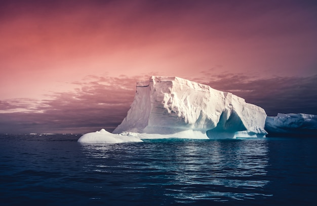 Premium Photo | Big massive iceberg floating on the ocean