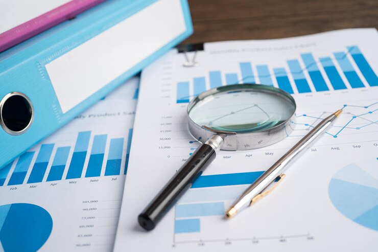 Premium Photo Binder data finance report business with