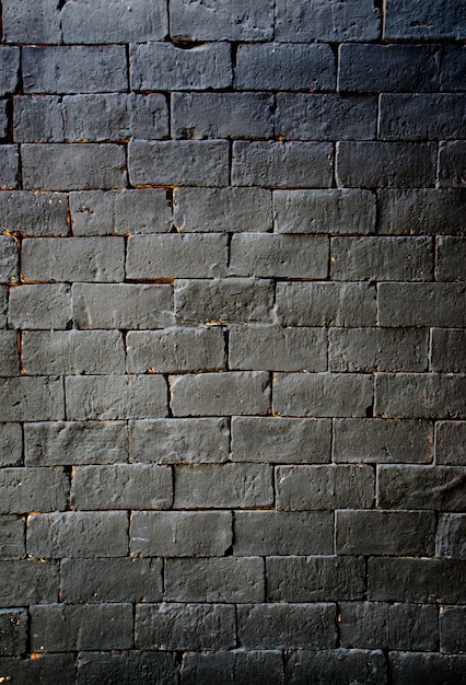 Premium Photo | Black brick texture background