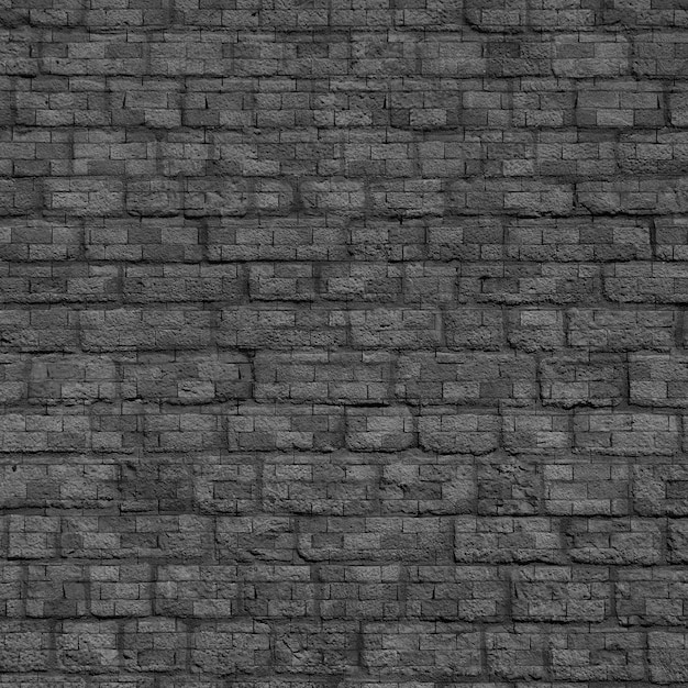 Free Photo | Black brick wall texture