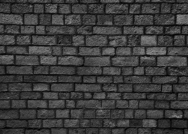 Black Brick Wall Texture