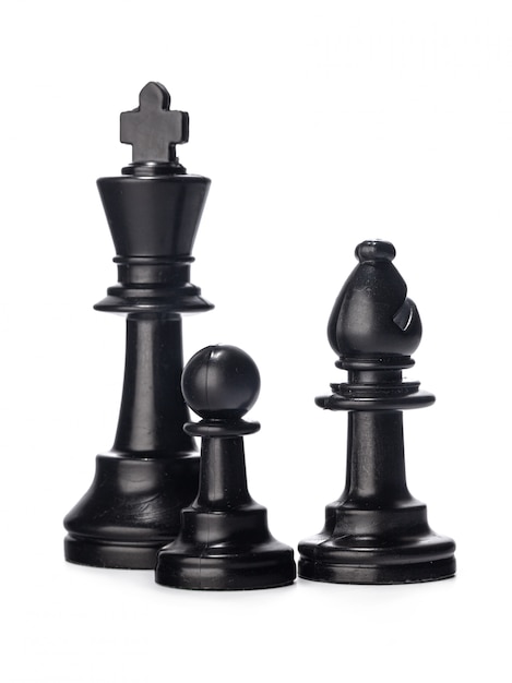 Premium Photo | Black chess piece isolated