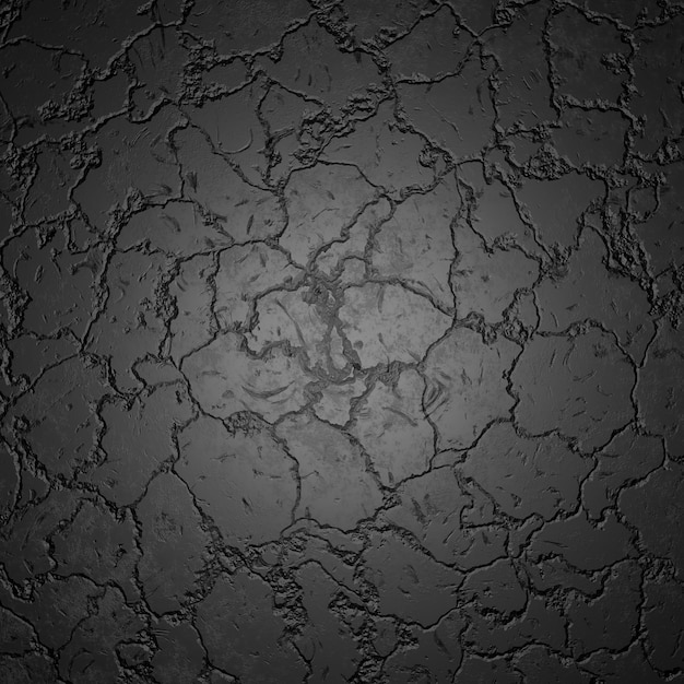 黒い亀裂石の背景上面図 暗い岩のテクスチャ ひびの入ったコンクリートの床 古い粗い玄武岩の表面 山の背景 ダークグレーの玄武岩の壁紙 灰色の石垣 プレミアム写真