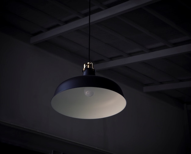 Black Decorative Lamp Hanging From The Ceiling Decoration In