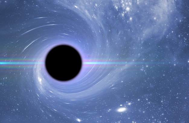 Premium Photo | A black hole in outer space, abstract science fantasy ...