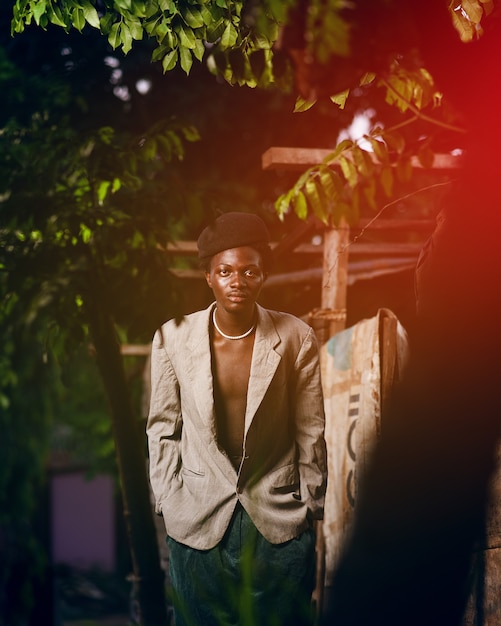 Premium Photo | Black man in africa