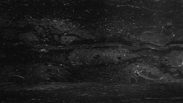 黒大理石の自然な背景 抽象的な黒と白 プレミアム写真