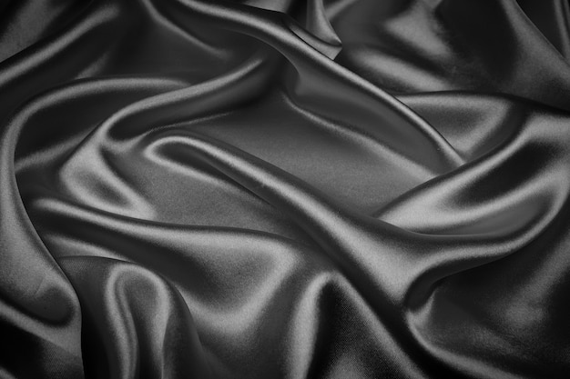 Premium Photo | Black silk texture luxurious satin for abstract ...