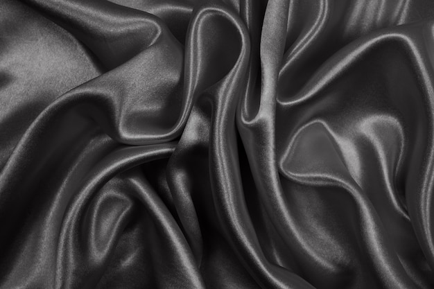 Premium Photo | Black silk texture luxurious satin for abstract. dark ...