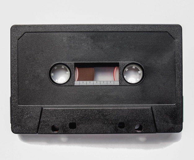 Premium Photo | Black tape cassette