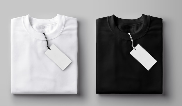 white folded t shirt