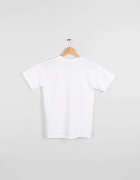 Download Free Photo Blank Back White T Shirt Hanging Isolated On Gray Space
