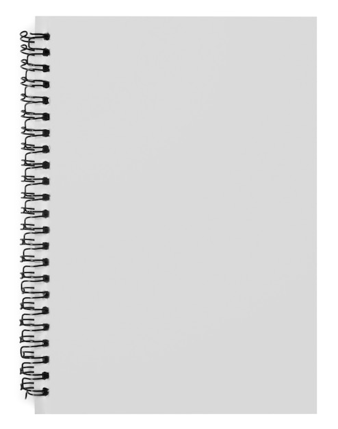 Premium Photo | Blank background. paper spiral notebook isolated on whit