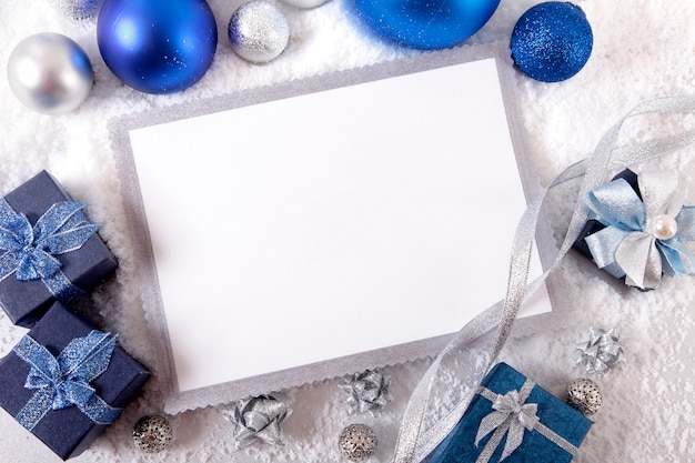 Free Photo | Blank card for christmas