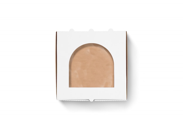 Download Blank carton pizza box mock up isolated, top view ...