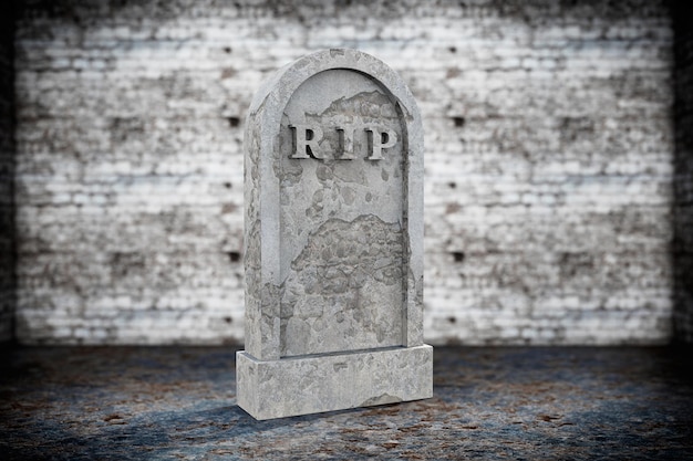 Premium Photo | Blank memorial gravestone on grunge background