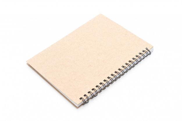 Premium Photo | Blank notebook on white background