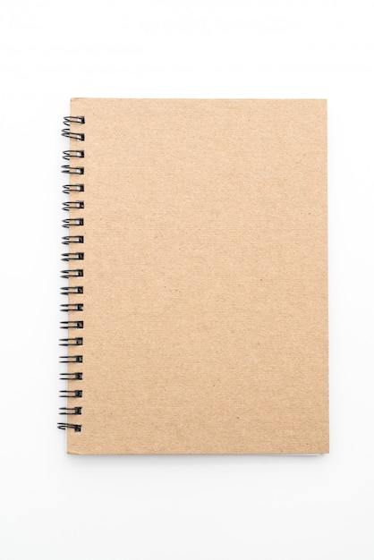 Premium Photo | Blank notebook on white background