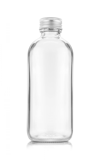 Premium Photo | Blank Packaging Transparent Glass Bottle For Beverage ...