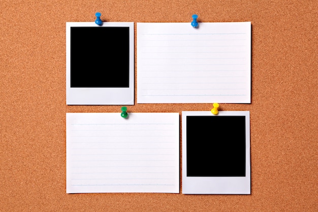 Blank polaroid photos and notes Photo | Free Download