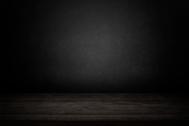 Premium Photo | Blank table with dark background