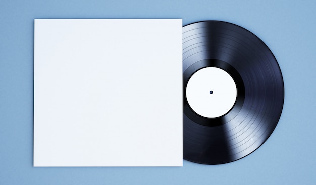 Premium Photo | Blank vinyl record